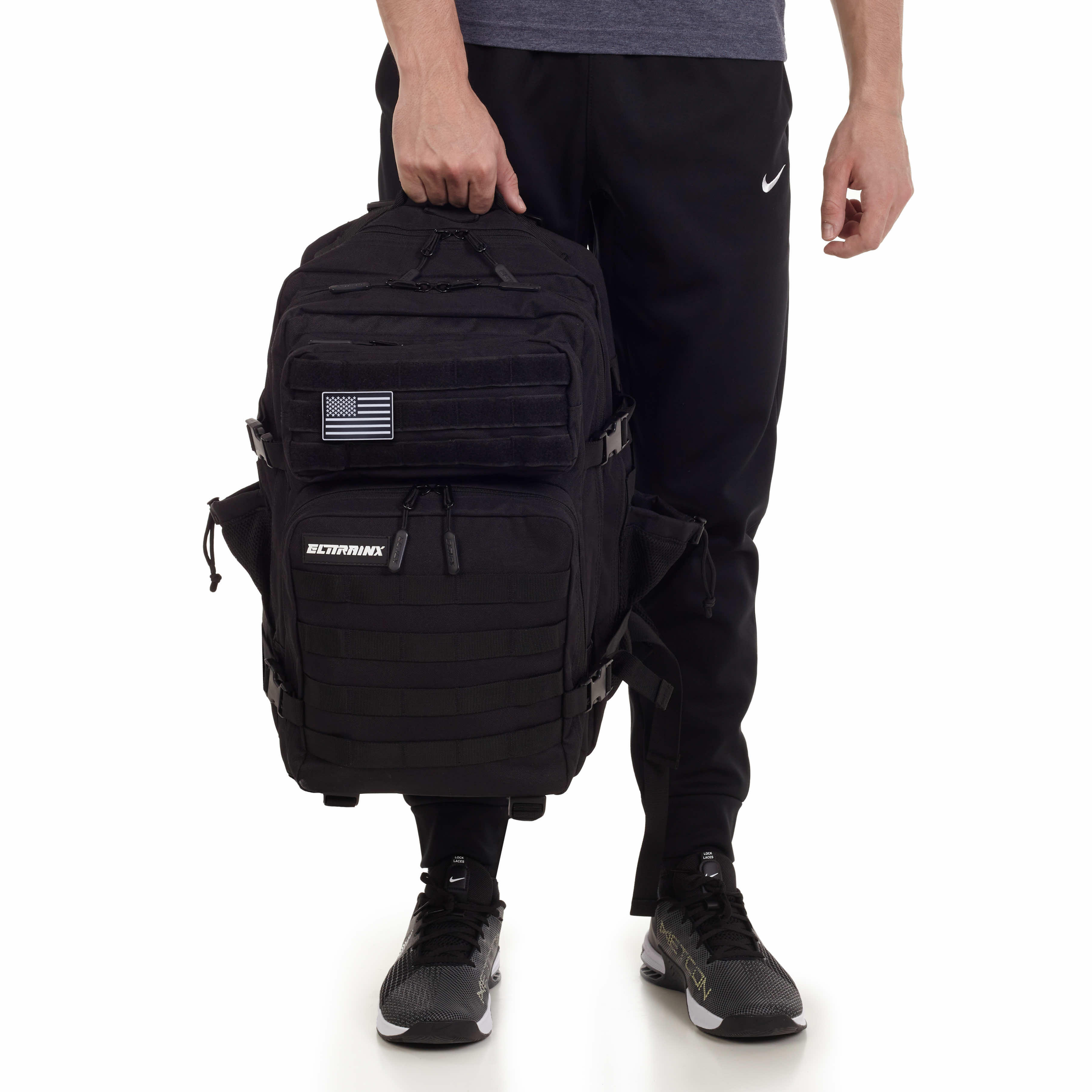 Рюкзак для кросстренинга и путешествий Elitex Training Elitrainx V1, 45 l, Чёрный / 45 l, Witaminowa pomarańcza / 45 l, Розовый флуоресцентный / 45 l, Зелёный флуоресцентный / 45 l, Красный / 45 l, Синяя галактика / 45 l, Fioletowoniebieski / 45 l, Чёрный (9) / 45 l, Оранжевый / 45 l, Светло-жёлтый / 45 l, Пастельный розовый / 45 l, Синий васильковый / 45 l, Łupkowy brąz / 45 l, Бирюзовый / 45 l, Серебристый / 45 l, Серый / 45 l, Разноцветный / 45 l, Разноцветный (21) / 45 l, Камуфляж / 45 l, Różowy kwarc / 45 l, Коричневый / 45 l, Тёмный коричневый / 45 l, Kwaśna limonka / 45 l, Белый / 45 l, Кирпичный / 45 l, Кремовый / 45 l, Зелёный — фото 7