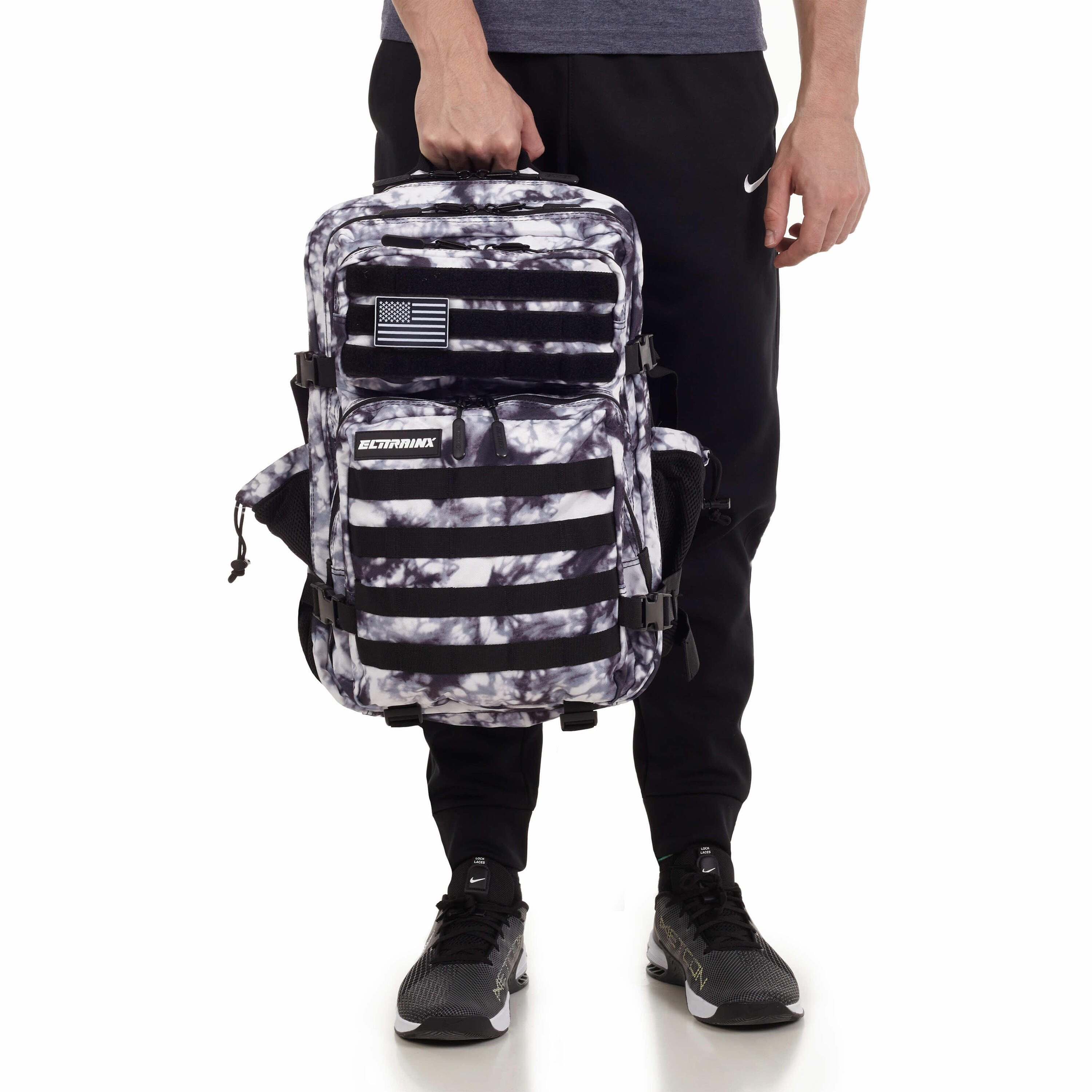 Mochila Elitex V1 Branco Glaciar 45L Cabine Treino Impermeável 7/7