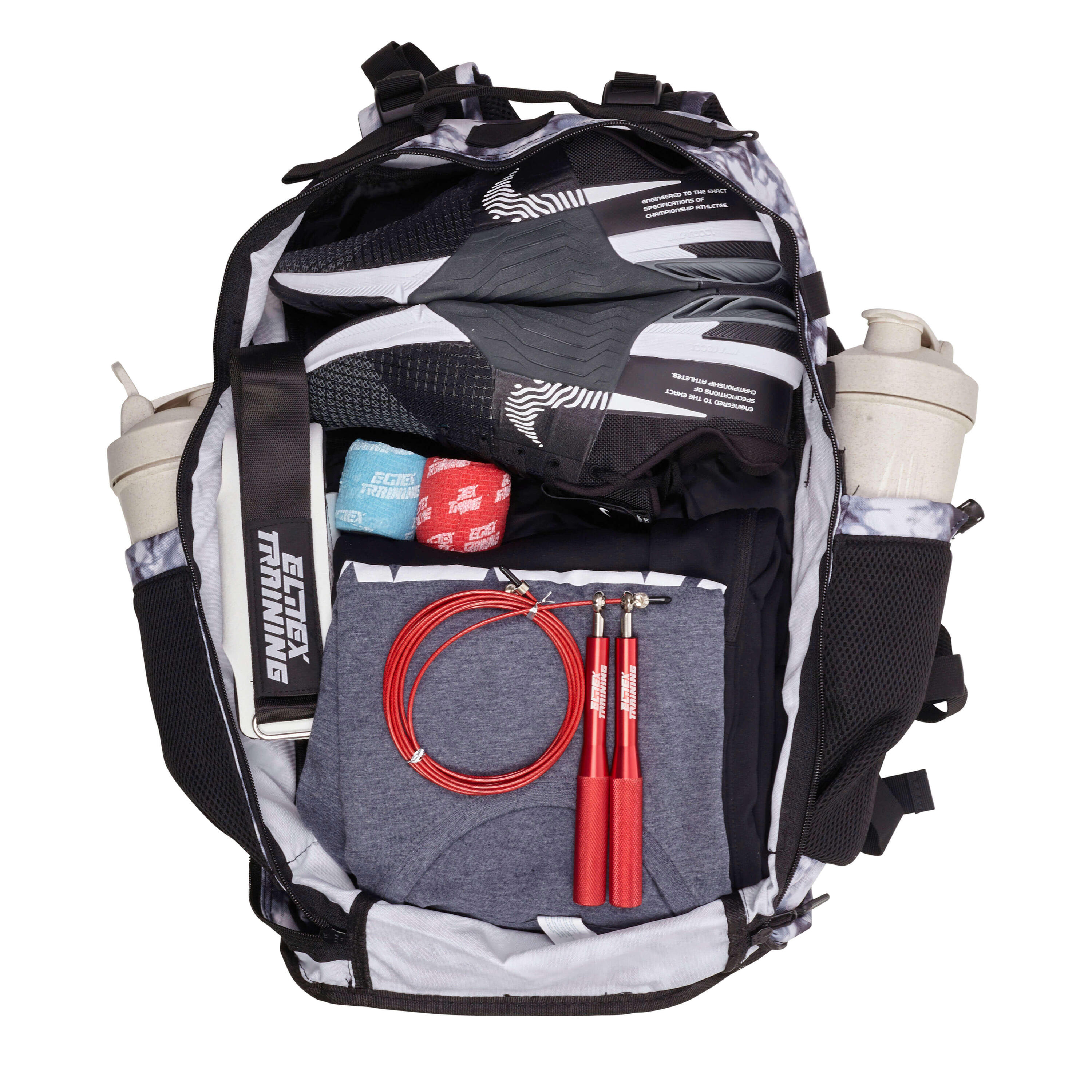 Mochila Elitex V1 Branco Glaciar 45L Cabine Treino Impermeável 2/7