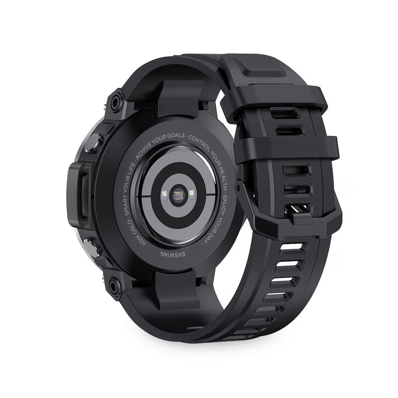 Smartwatch Ksix Oslo, multideporte y salud, Sumergible, Negro