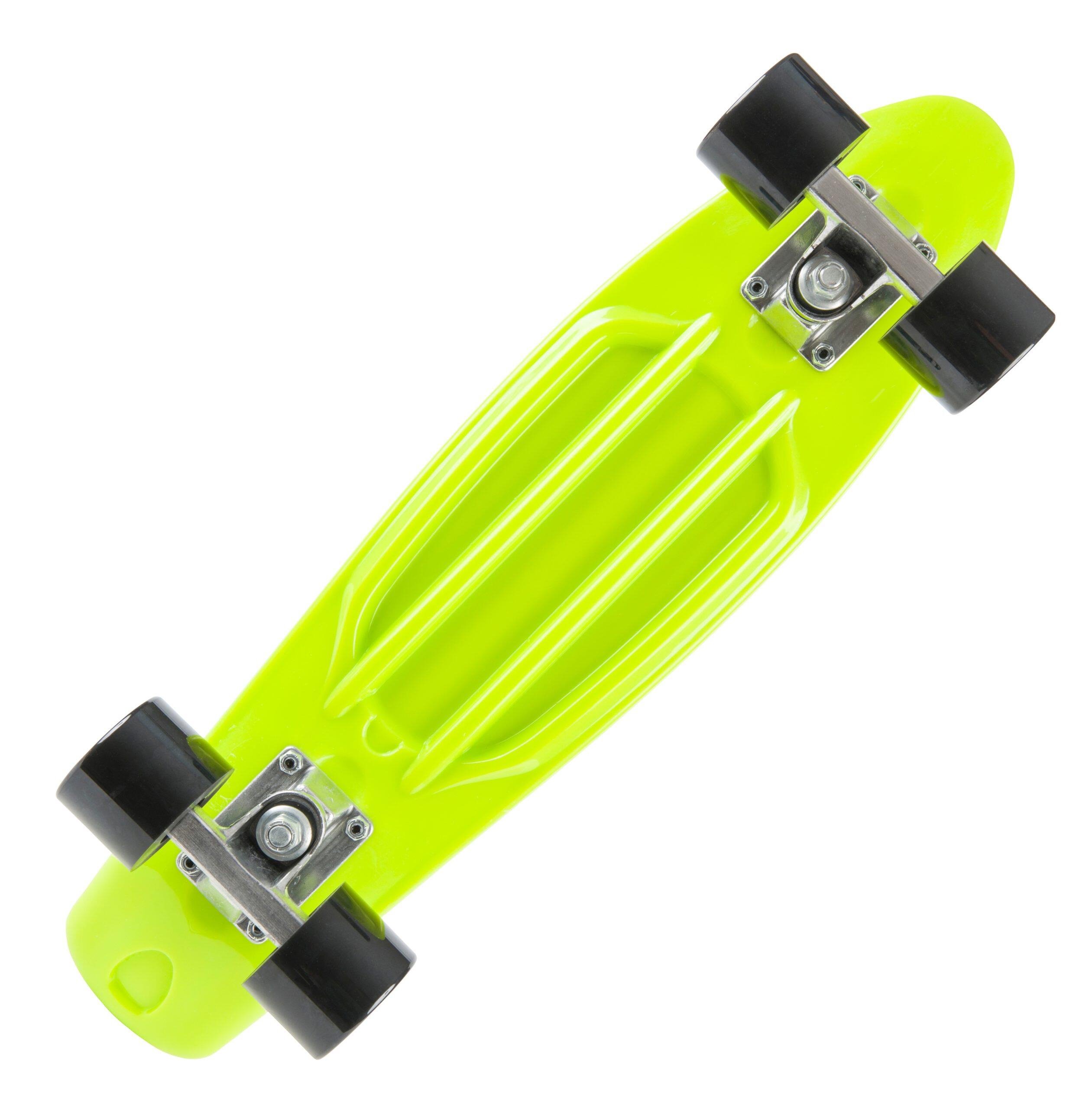 STAR SKATEBOARDS Vintage Skateboard, Retro Cruiser 60mm, groen / zwart 4/7