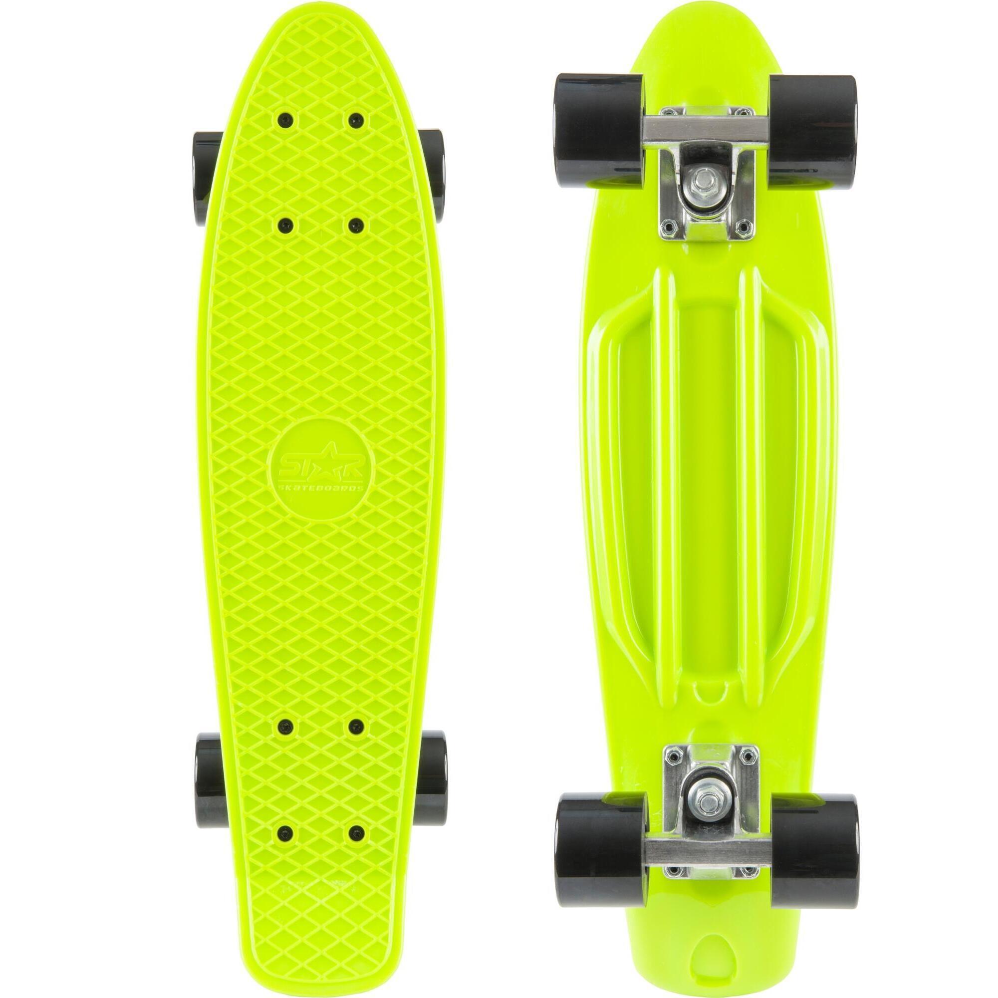 STAR SKATEBOARDS STAR SKATEBOARDS Vintage Skateboard, Retro Cruiser 60mm, groen / zwart