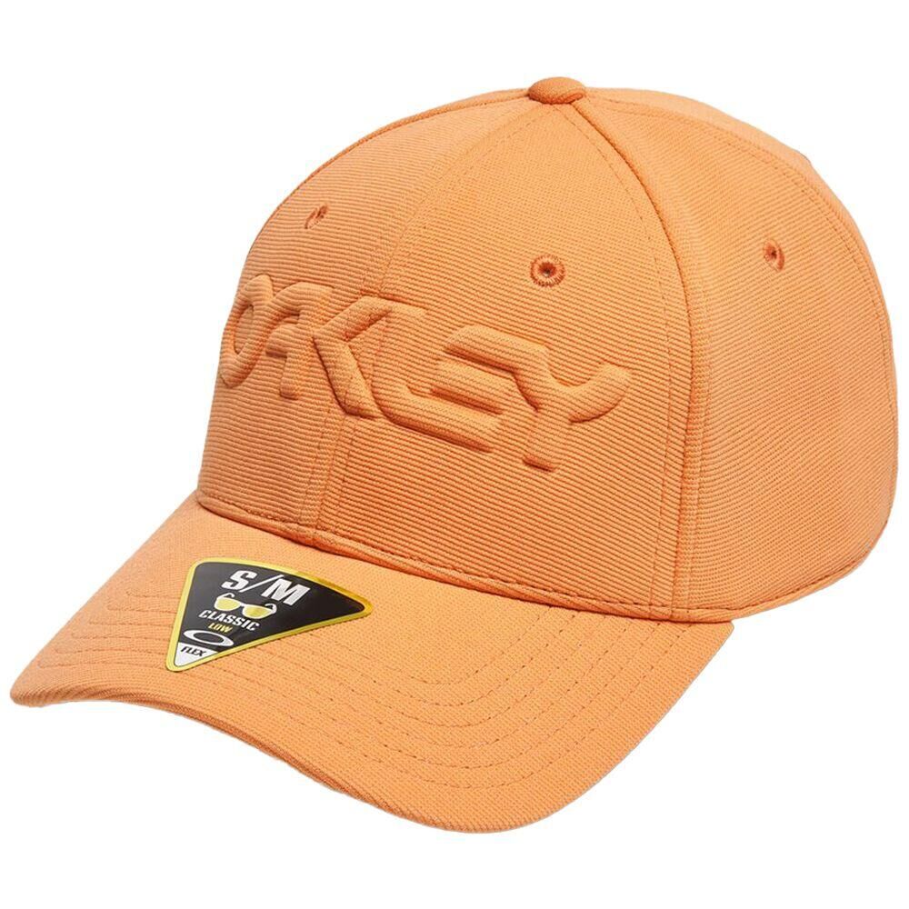 OAKLEY 6 Panel Stretch Embossed Unisex Cap - Soft Orange