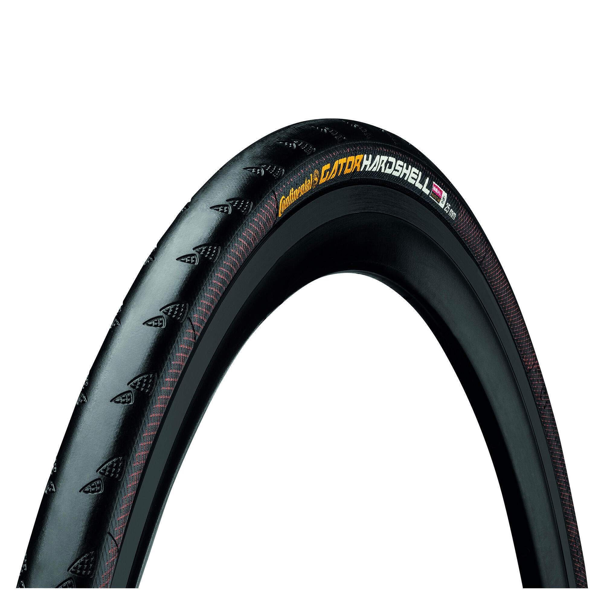 CONTINENTAL Gator Hardshell Tyre-Foldable Road Black/Black 700 X 25C Puncture Protection