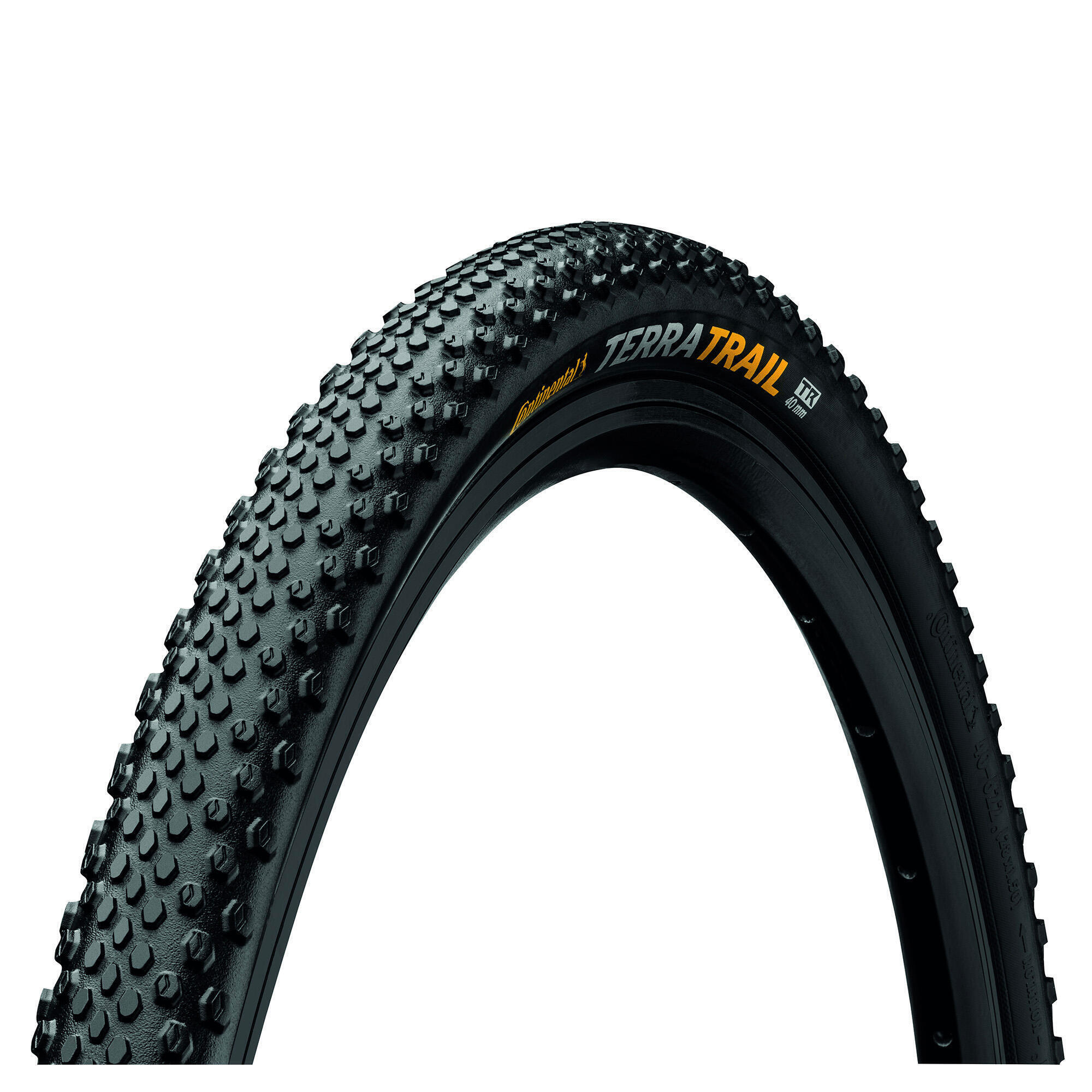 CONTINENTAL Terra Trail ShieldWall Tyre-Foldable PureGrip Compound Black/Black 700 X 40C