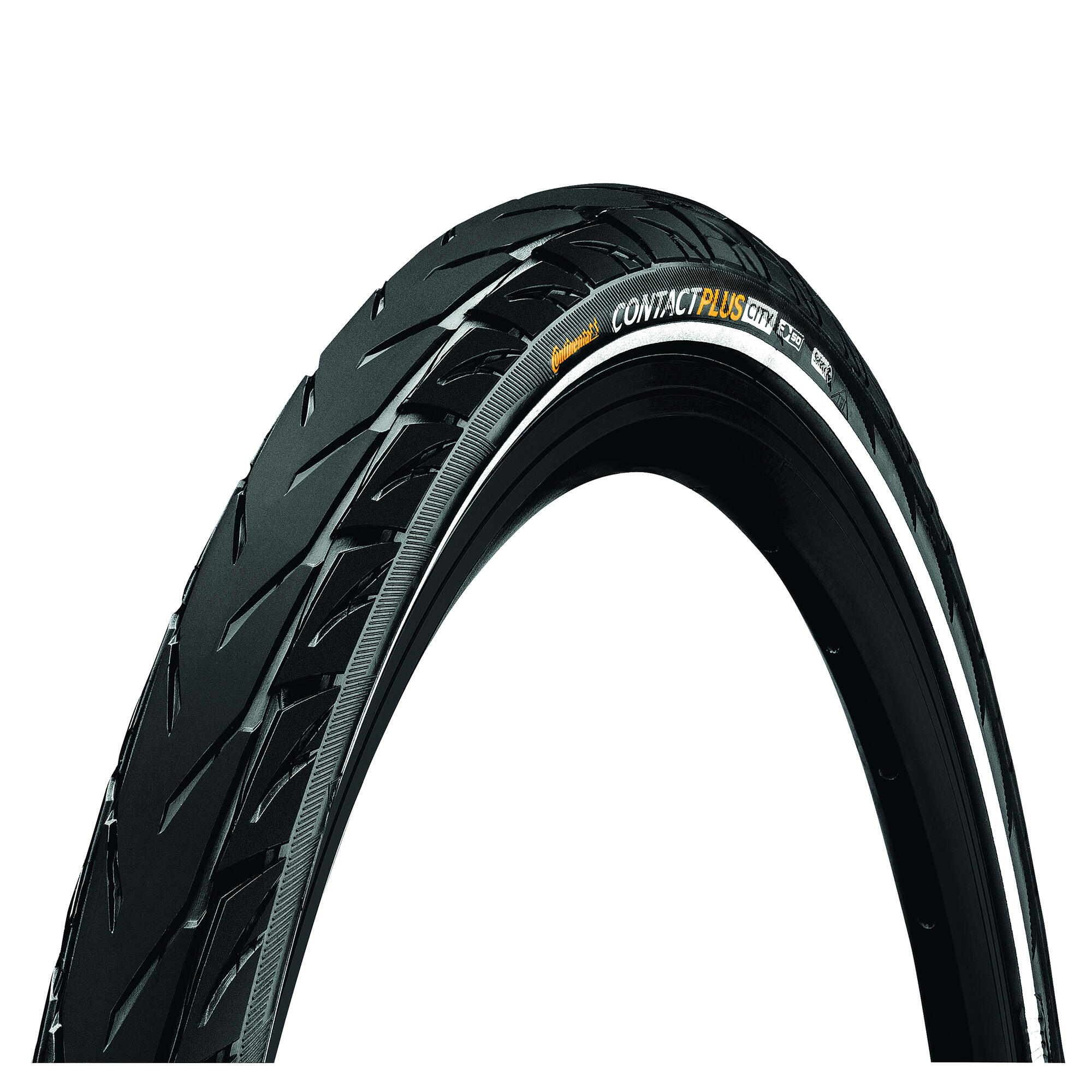 CONTACT Plus City Reflex Tyre-Wire Bead Urban Black/Black Reflex 700X42C (40C) 1/4