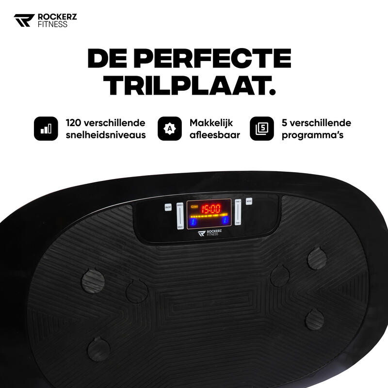 Rockerz Fitness - Trilplaat2D fitness - Powerplate - Incl stretchband