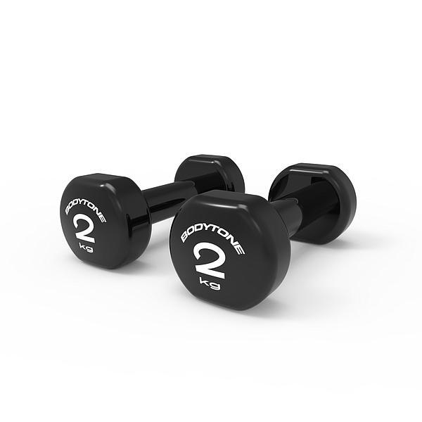 Halteres profissionais em vinil 1kg - 4kg (par)