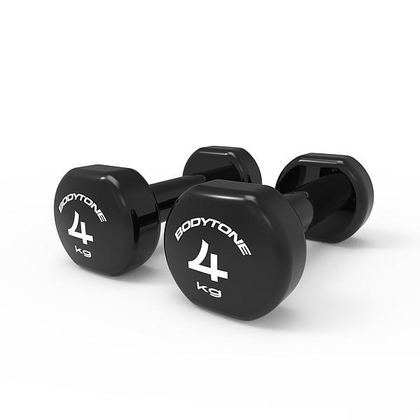 Halteres profissionais em vinil 1kg - 4kg (Par)