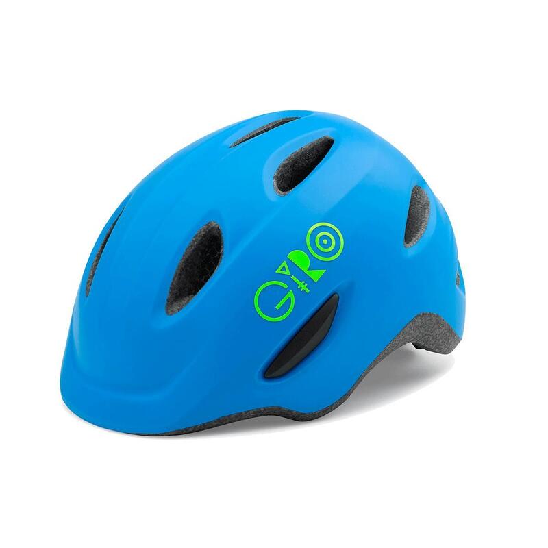 Kask rowerowy Dziecięcy Giro Scamp Matte Blue Lime S (49-53 cm)