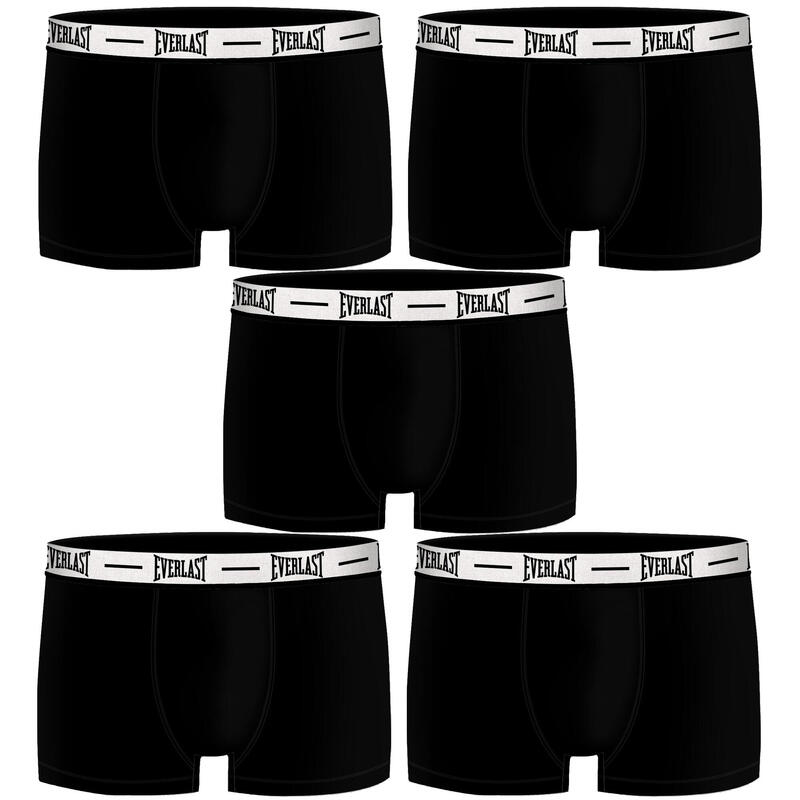 Set van 5 zwarte Everlast boxershorts