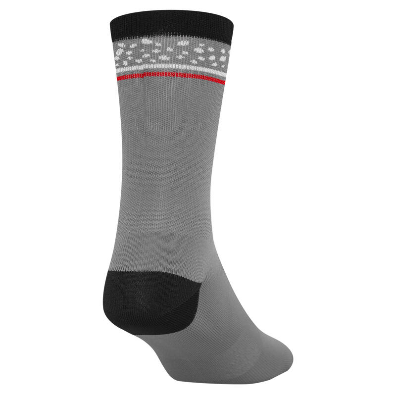 Chaussettes de cyclisme Giro Comp Racer grises pour hommes