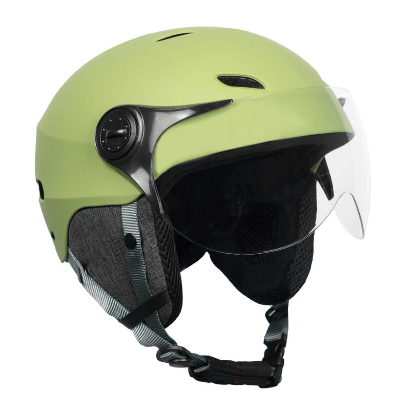 Casque vélo Casr Casque LED avec Visière Teintée pour Vélo &