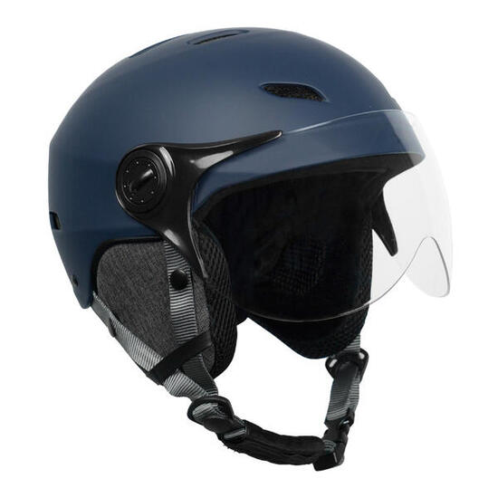 Casque YEEP.ME H.30 Vision LED Bleu Nuit - LED et Visière pour Vélo, Trottinette