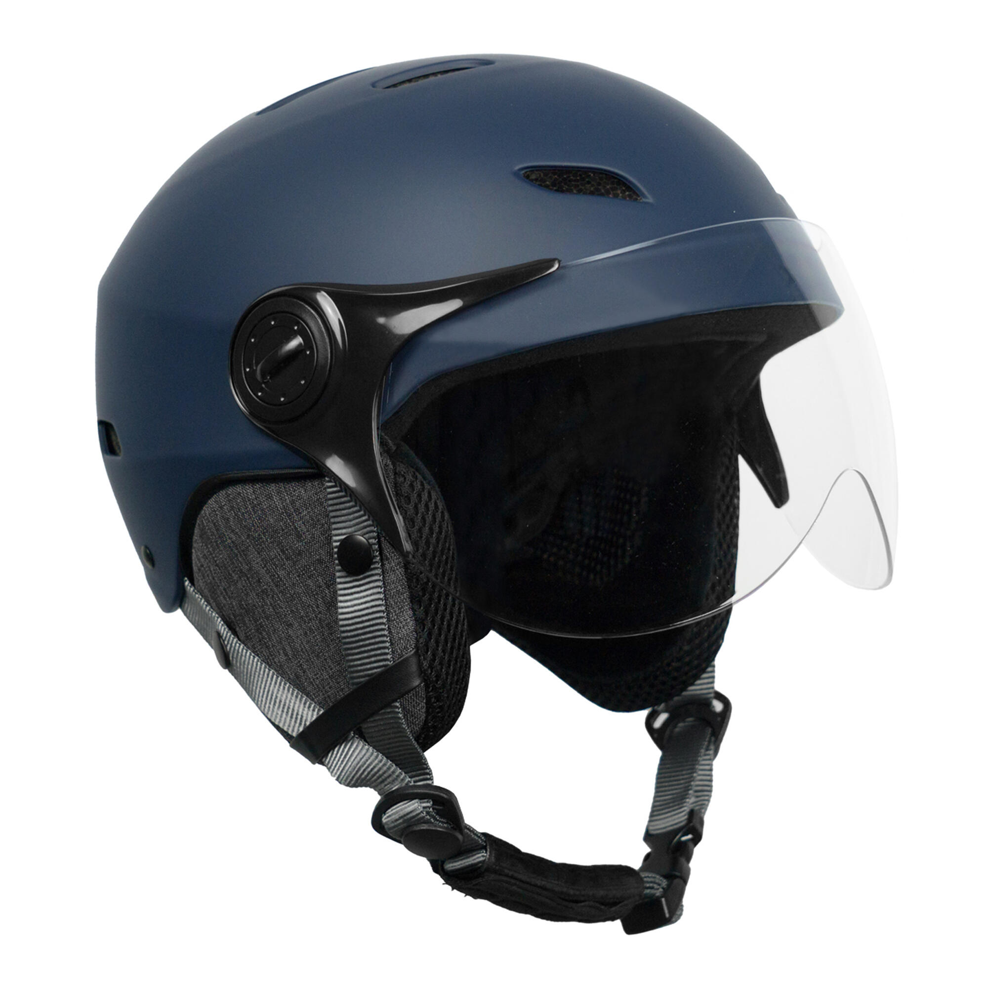 Yeep.me - Casque Yeep.me H.30 Vision Led Bleu Nuit - Led Et Visière Pour Vélo, Trottinette - Casque - Bleu - 42 M/l - Decathlon