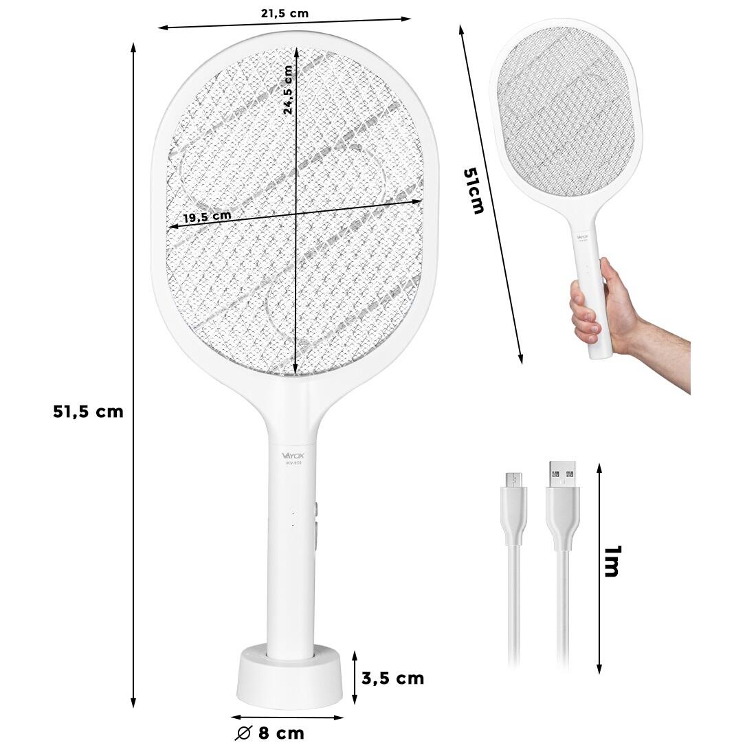 Racchetta elettrica per zanzare VAYOX IKV-959 paletta 6/8
