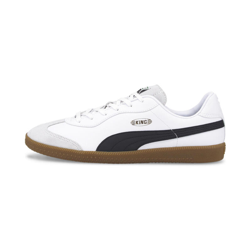 Ghete de fotbal KING 21 IT PUMA White Black Gum Beige