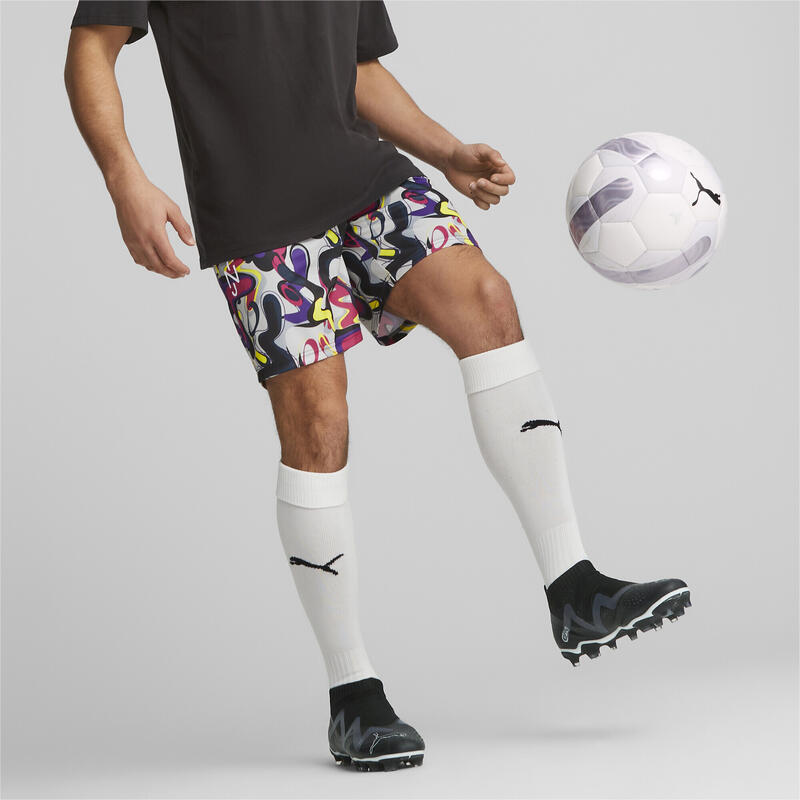 Neymar Jr Creativity voetbalshort voor heren PUMA Harbor Mist Fluo Yellow Gray