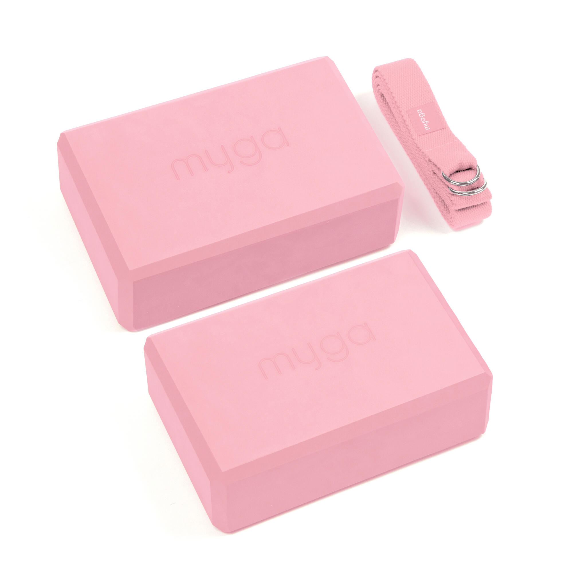 MYGA Myga Pair of Blocks & Strap - Dusty Pink