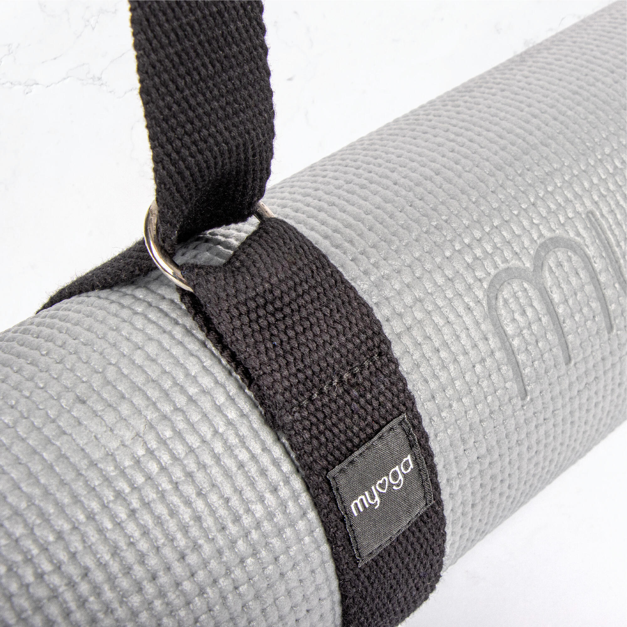 Stabilisations-Set aus 2 Blöcken und einem Yogagurt - Schwarz 6/6