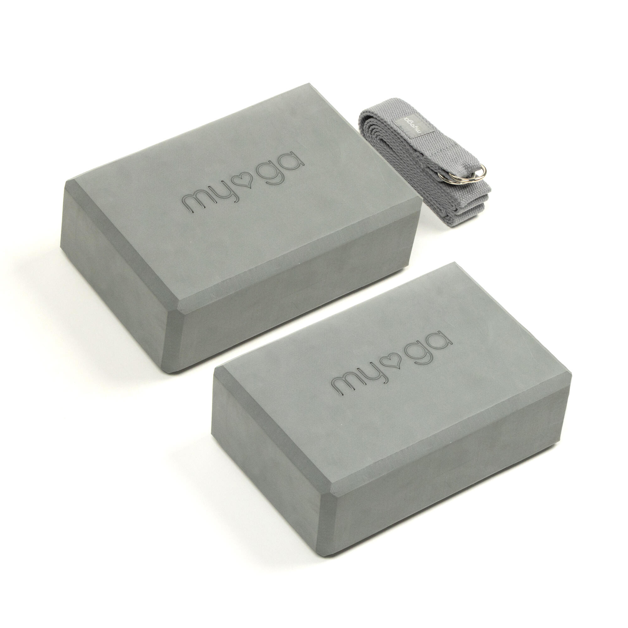 Myga Pair of Blocks & Strap - Grey 1/7