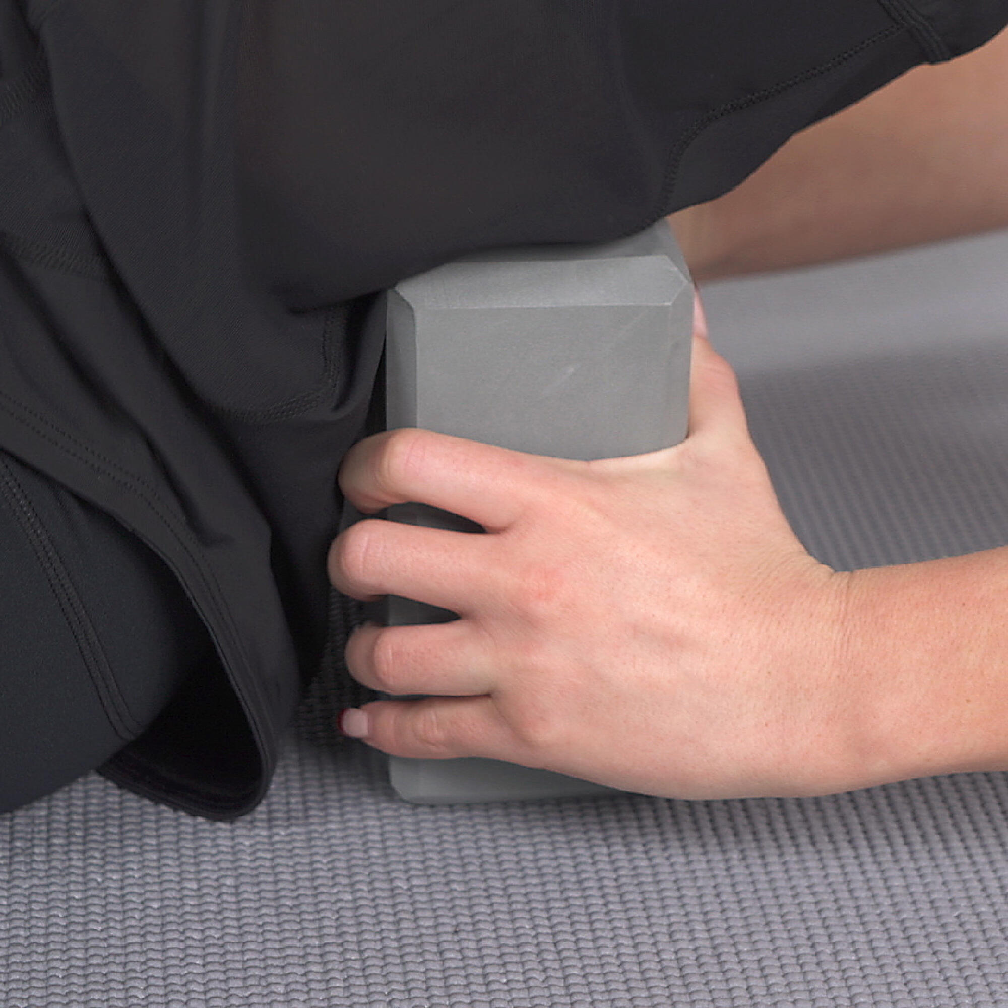 Myga Yoga Entry Mat, Strap & Pair of Blocks - Grey 4/7
