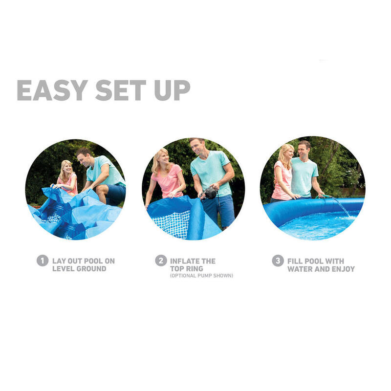 Pool - Intex - Easy Set - 305x61 cm - Rund - Aufblasbarer Pool