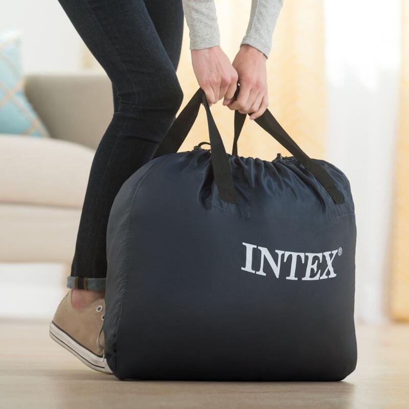 Intex 67770ND - Materasso Comfort Plush Autogonfiante, 152x203x33 cm