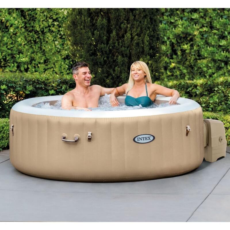 Intex - PureSpa Bubble Massage - Whirlpool - 196 x 71 cm - Beige