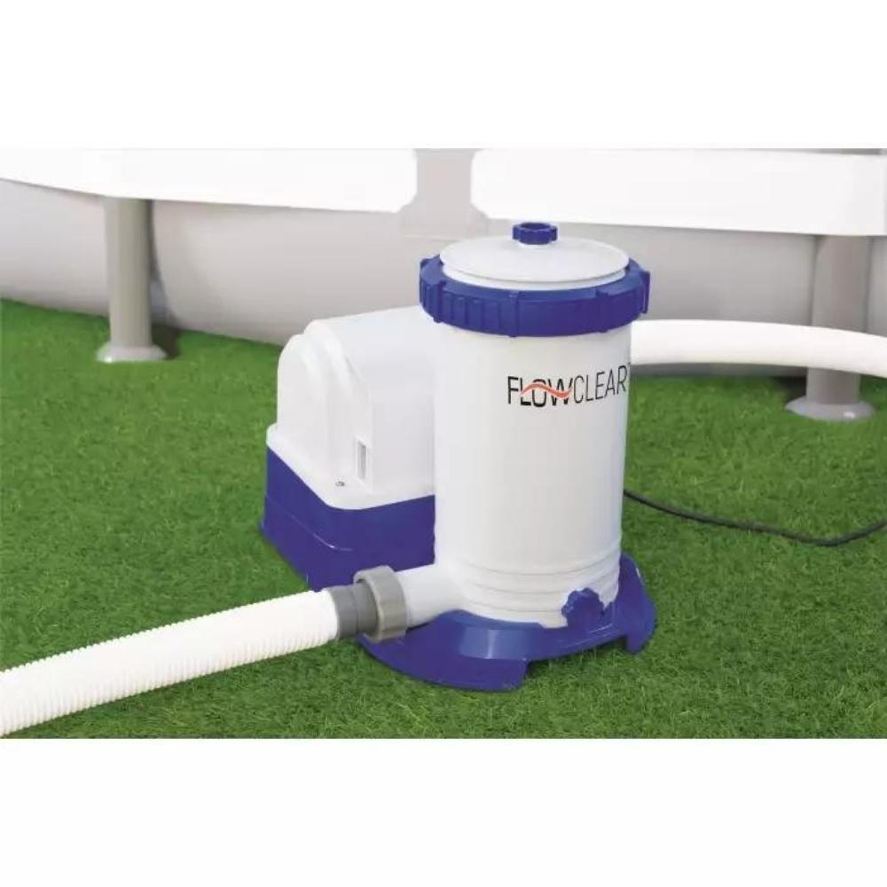 Bestway Pompe de filtration à cartouche 9463 L/h pour piscine hors sol 6/7