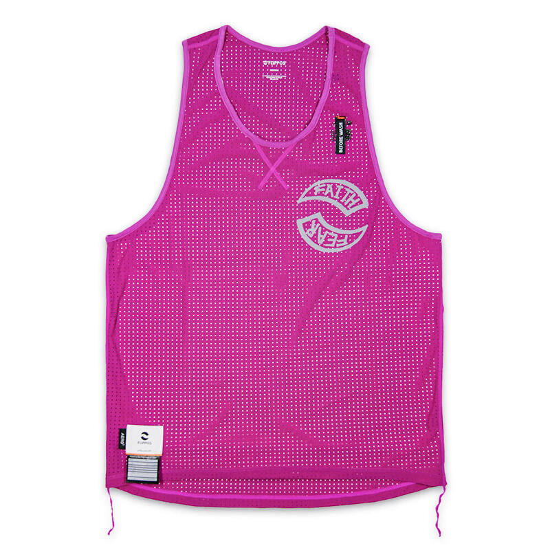 FLIPPIE'S AERO® WOMEN'S RUNNING SINGLET – Song on the beach (Fushsia)