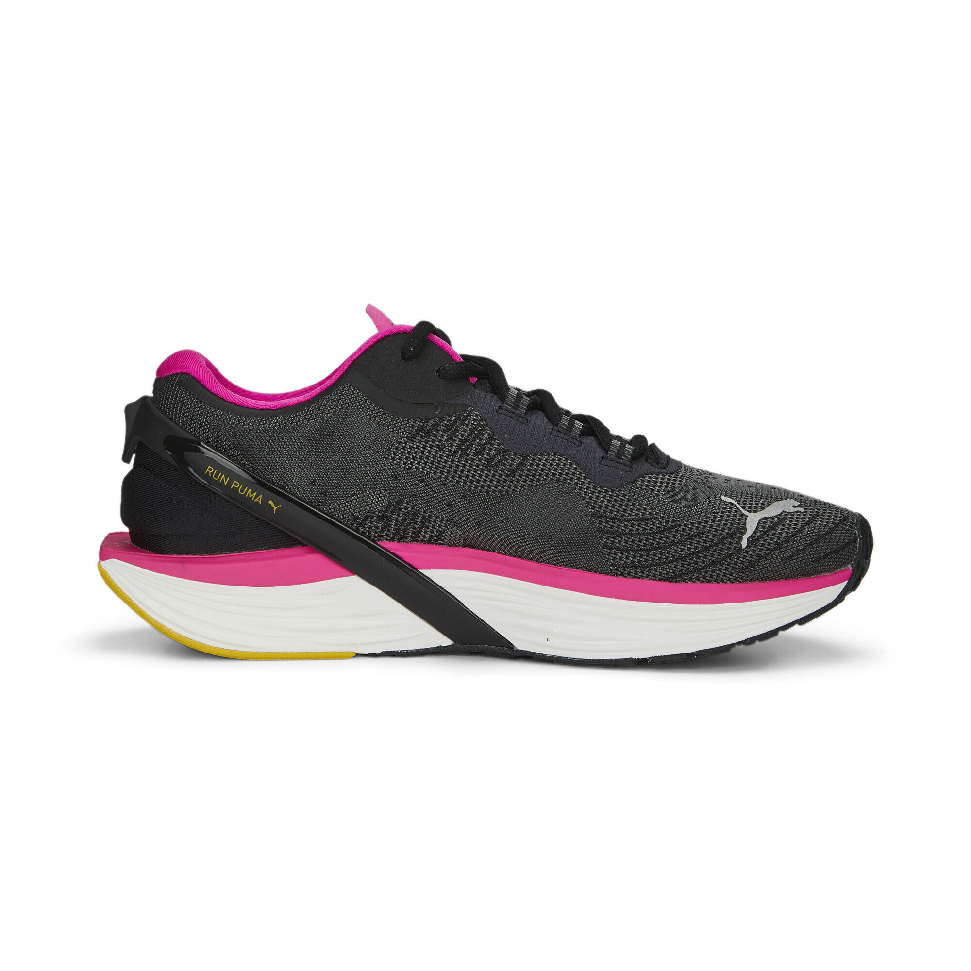Scarpe da running XX Nitro da donna PUMA Black Ravish Fresh Pear Pink Yellow 5/6