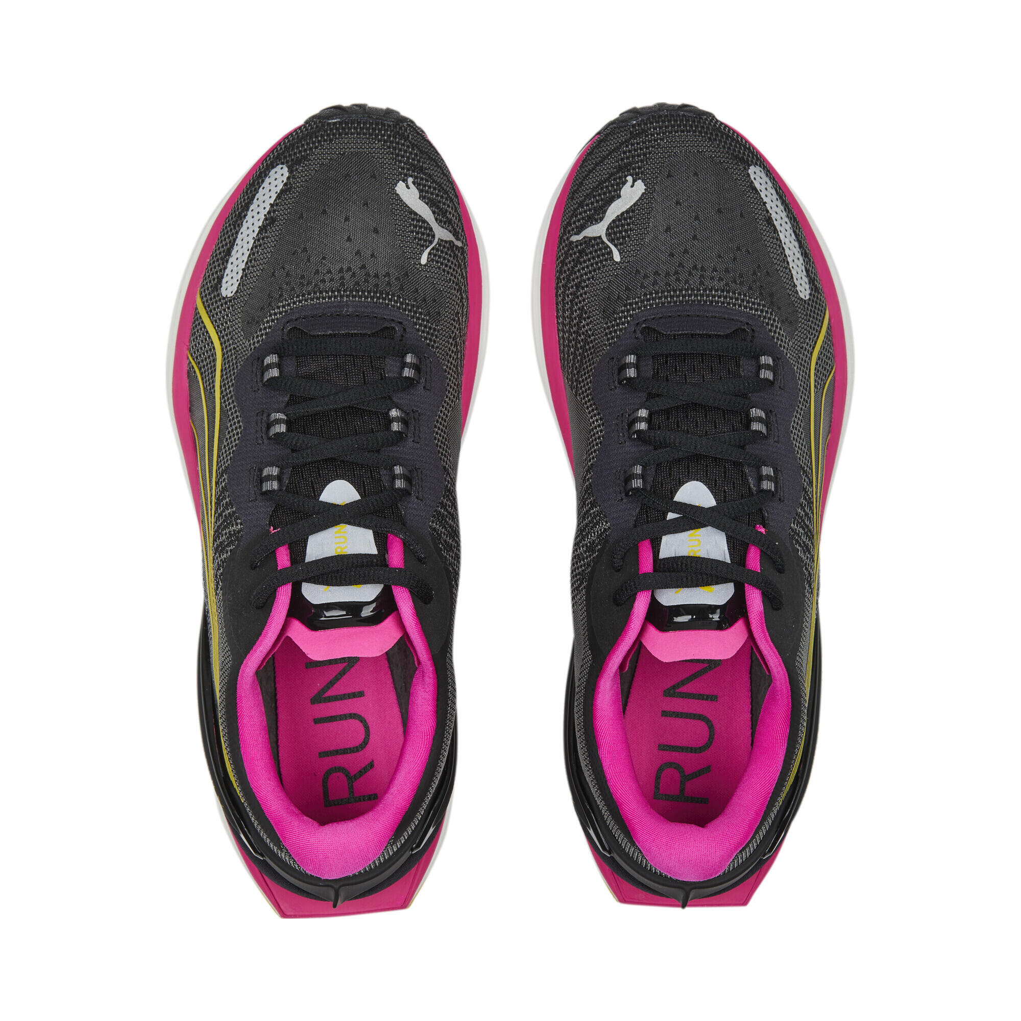 Scarpe da running XX Nitro da donna PUMA Black Ravish Fresh Pear Pink Yellow 6/6