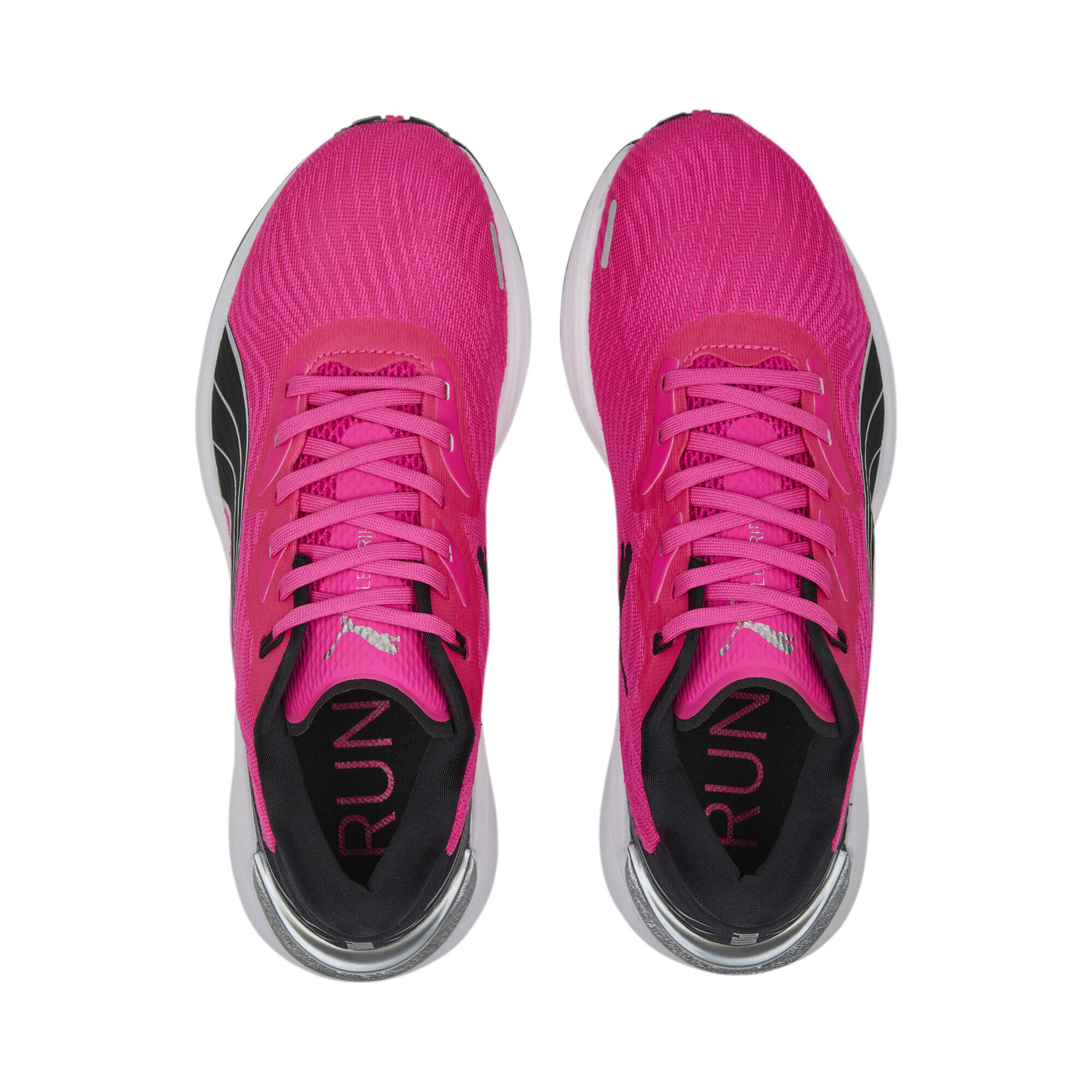 Electrify NITRO 2 Laufschuhe Damen PUMA Ravish Black Silver Pink Metallic 6/15