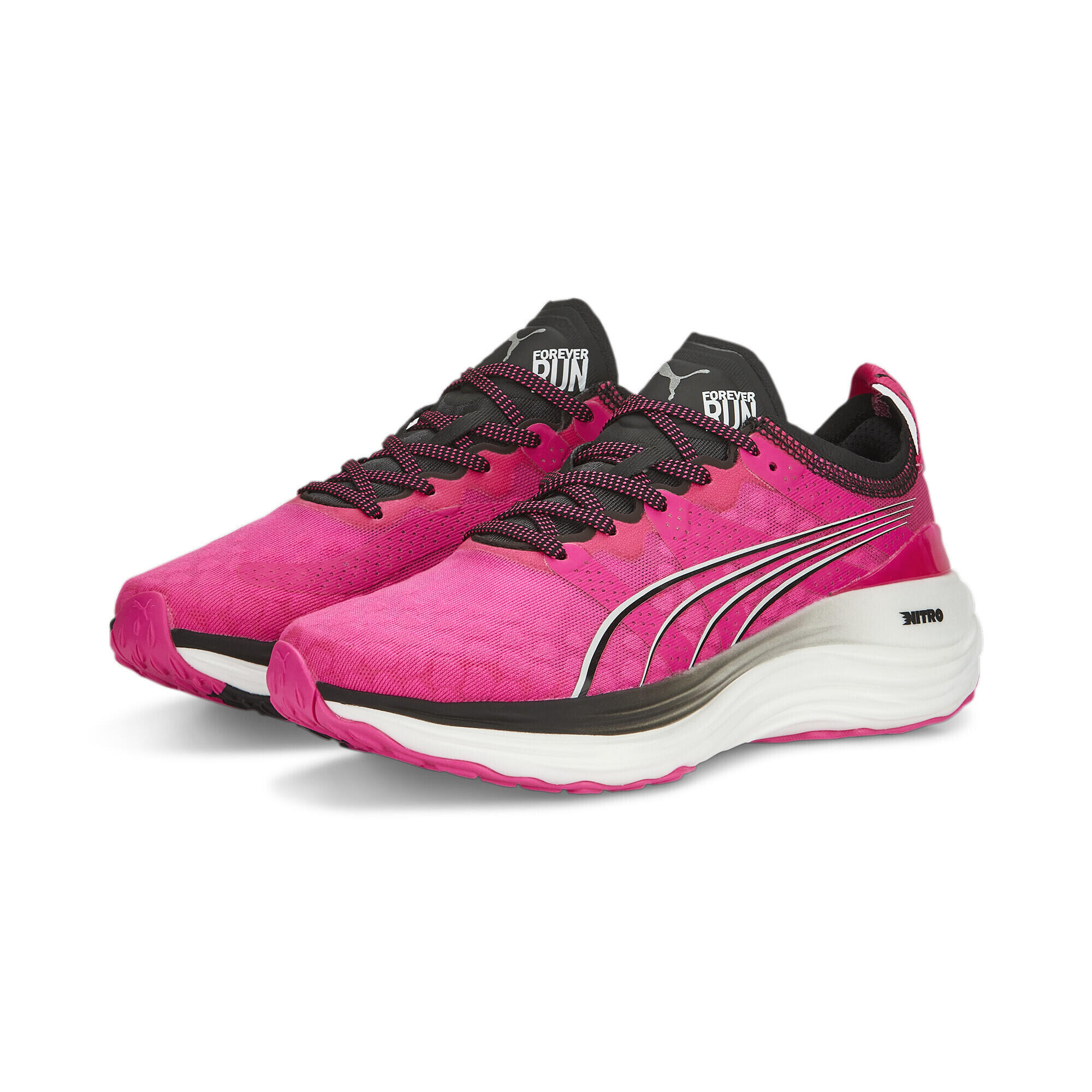 Puma - Chaussures De Running Foreverrun Nitro Femme Puma - Chaussures De Sport - Jaune|rose - 38 - Decathlon