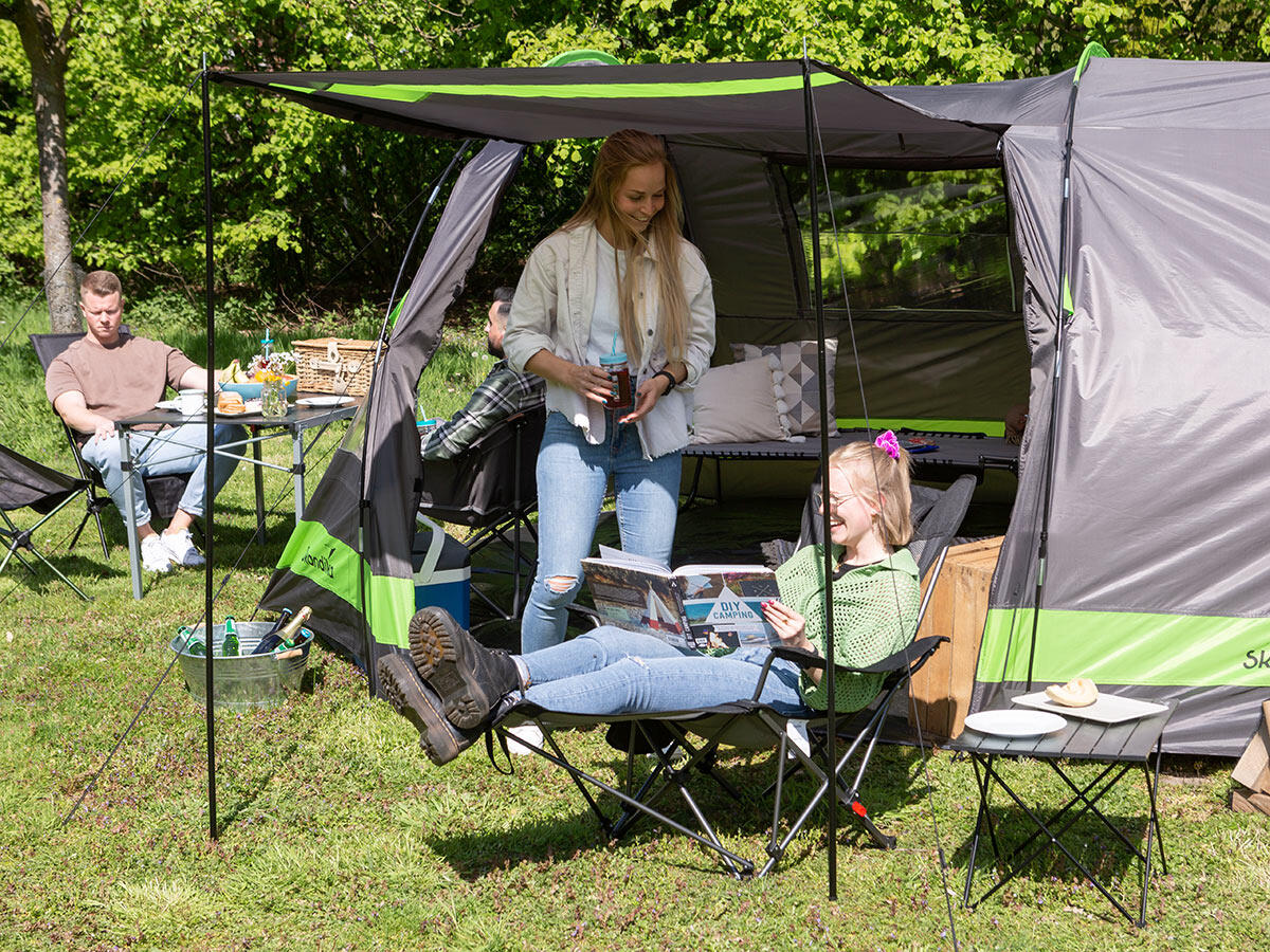 Silla de Camping Toras con Reposapiés Plegable Reclinable 7/7