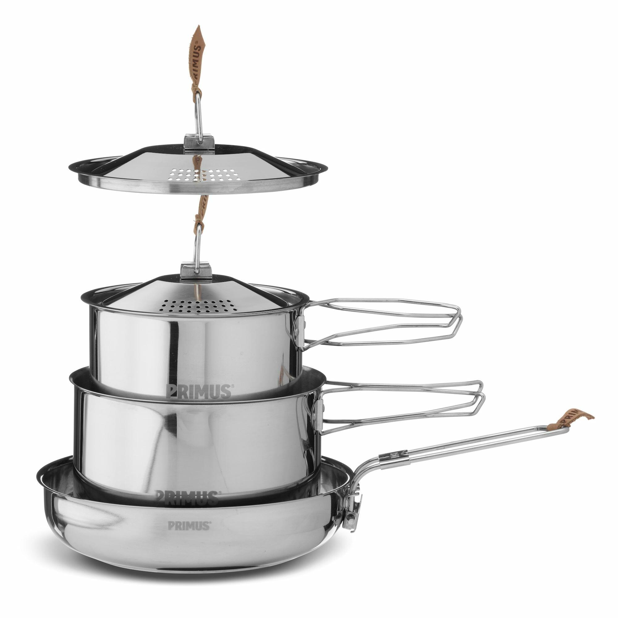 CampFire Stainless Steel 3 Piece Cookset 1/3