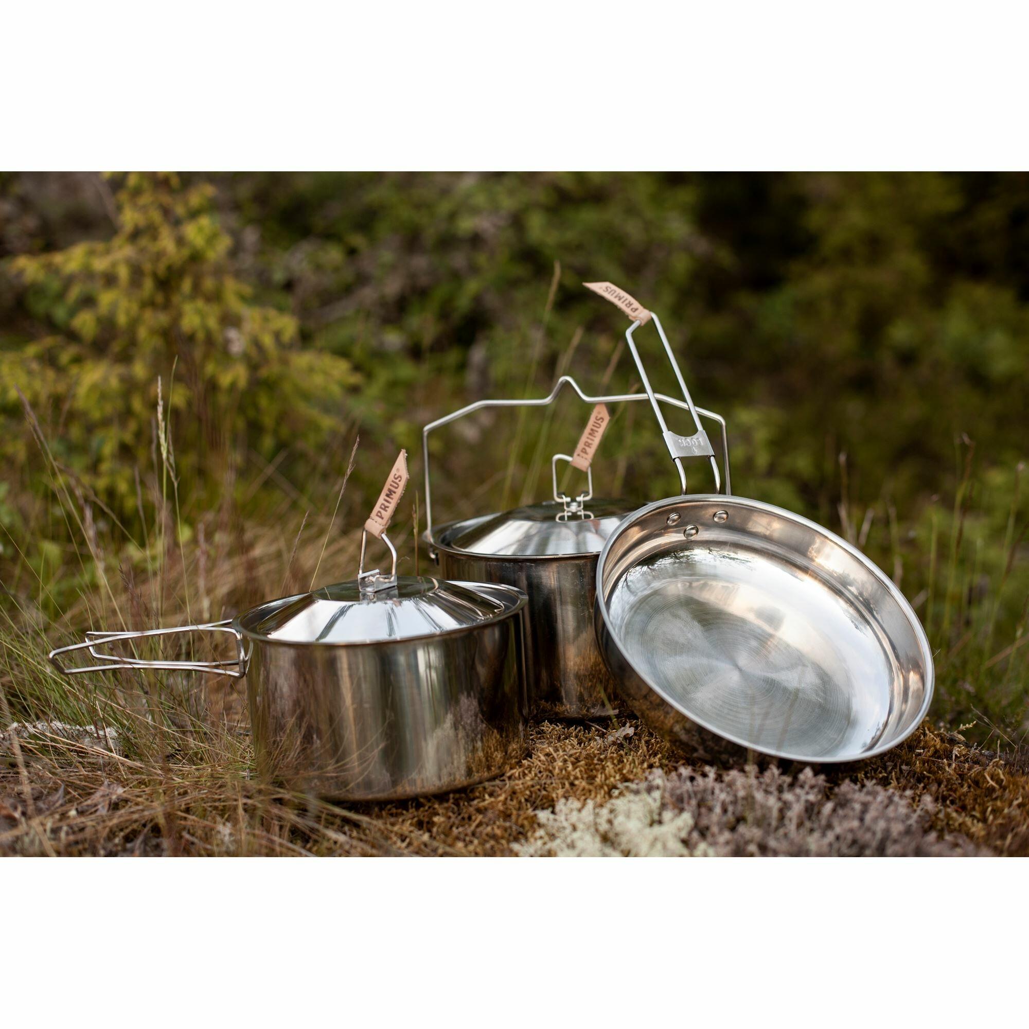 CampFire Stainless Steel 3 Piece Cookset 2/3