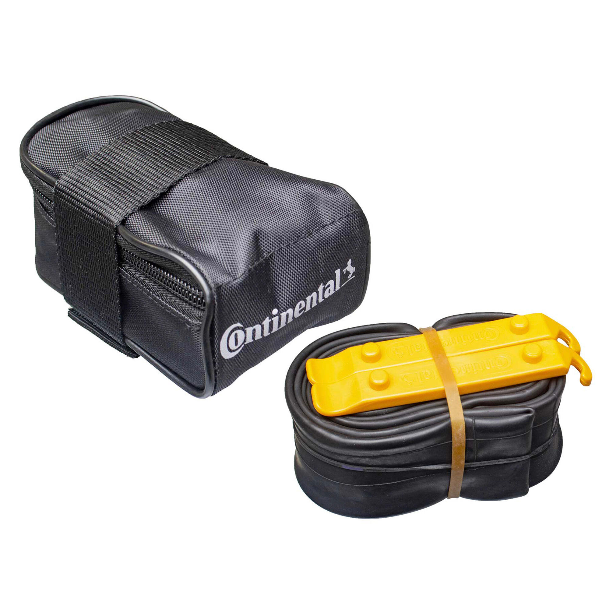 CONTINENTAL MTB Saddle Bag with MTB 29 x 1.75x2.5 Presta 42mm Valve Tube and 2 Tyre Levers