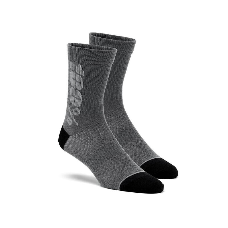 Chaussettes Rythym (merino) - Charcoal/Grey