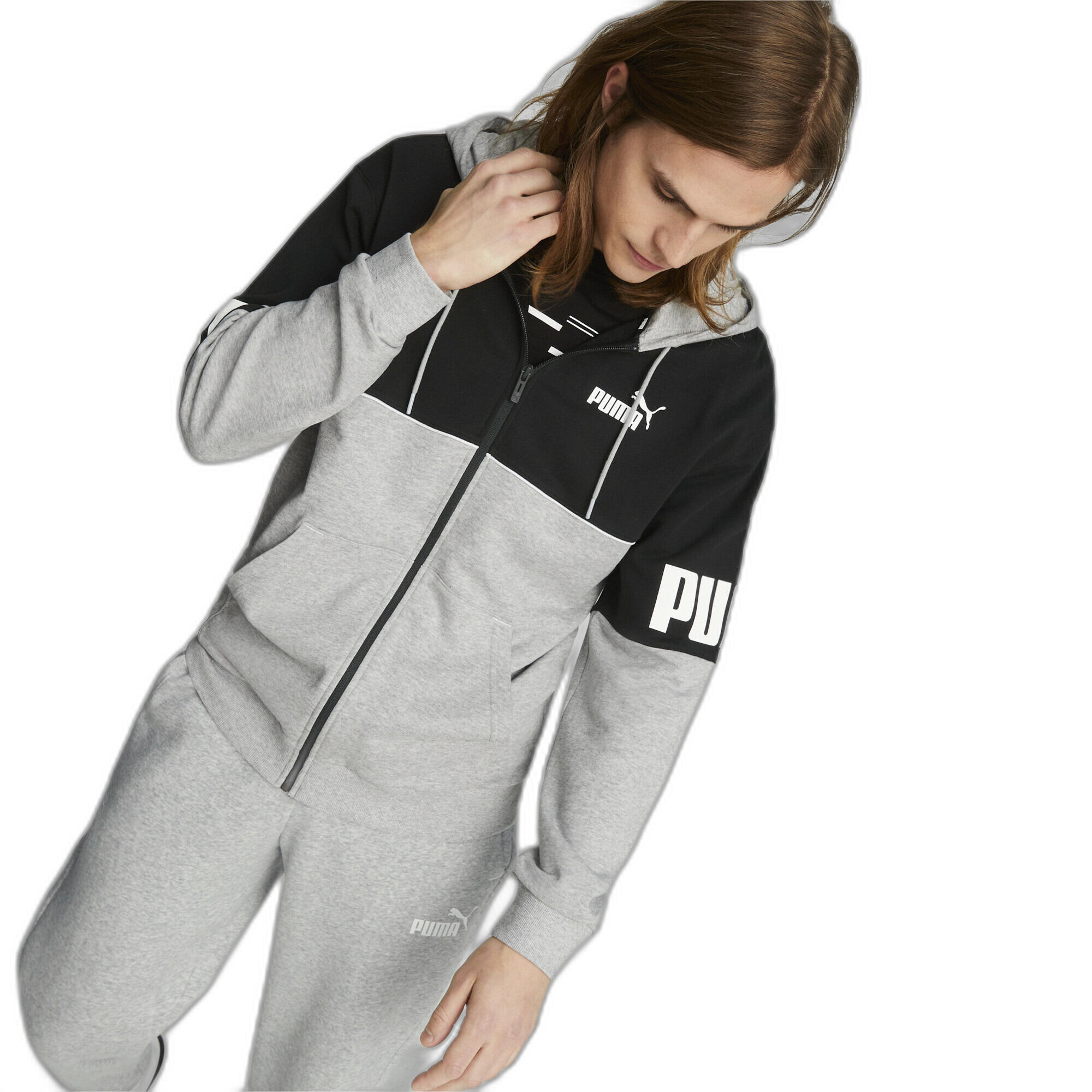 Sweatshirt à capuche full zip Puma Power Colorblock TR 3/7