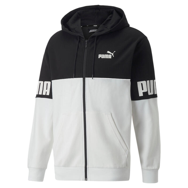 Sweatshirt full zip à capuche Puma Power Colorblock TR