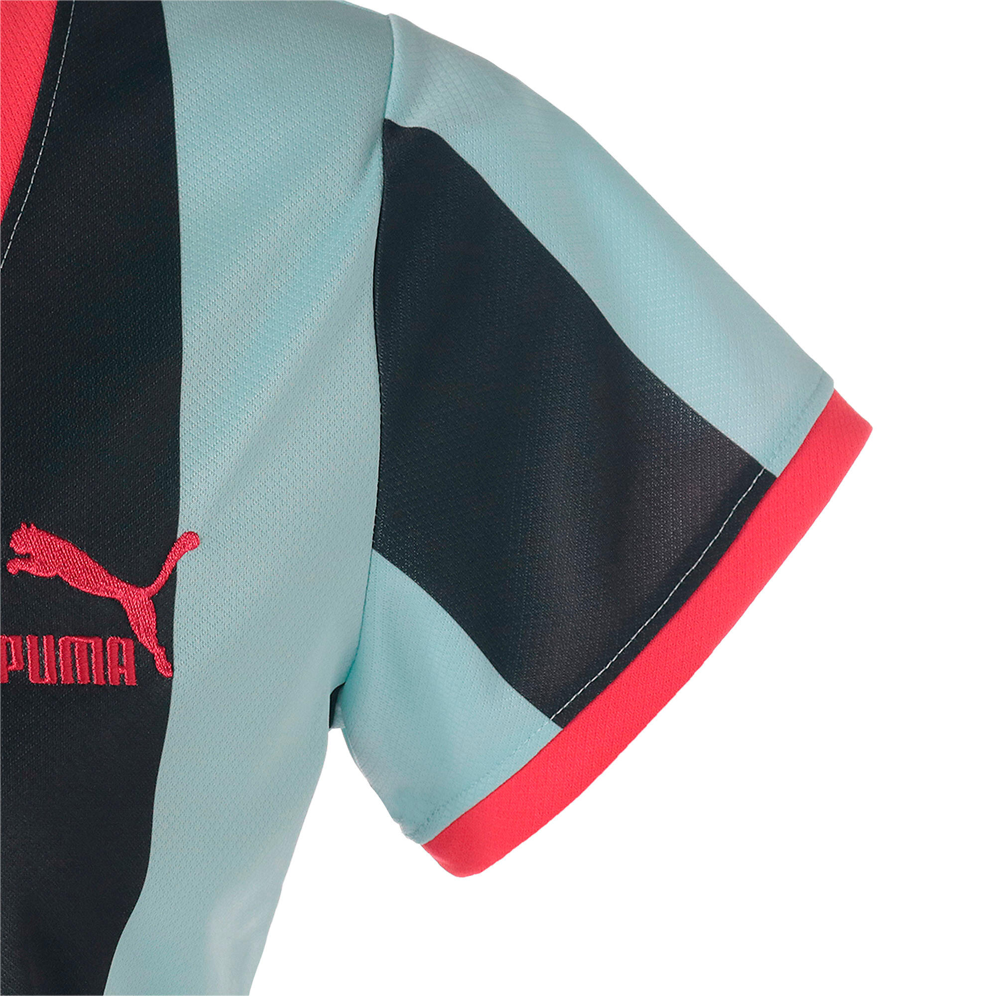 T-shirt donna a righe dalla linea sottile Puma X dua lipa 7/7