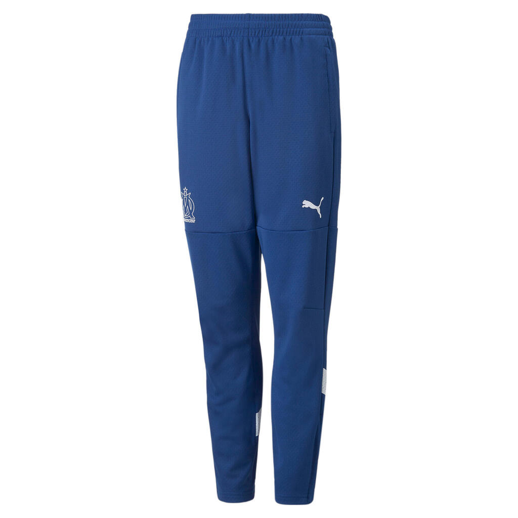 Childrens/Kids Olympique De Marseille FC Training Jogging Bottoms (Blue)