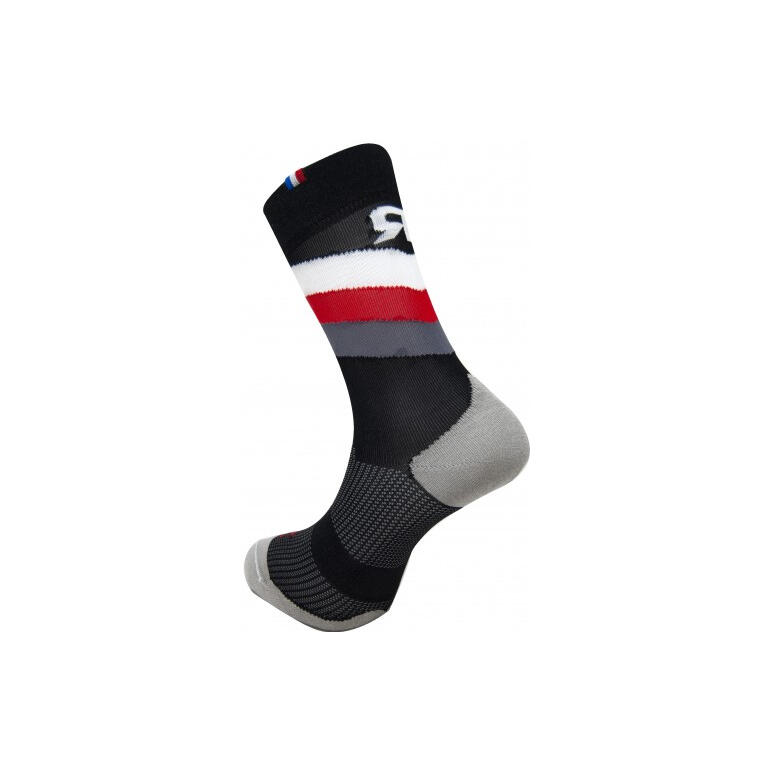 Rafa'l Stripes Socks Black / White / Red 3/3