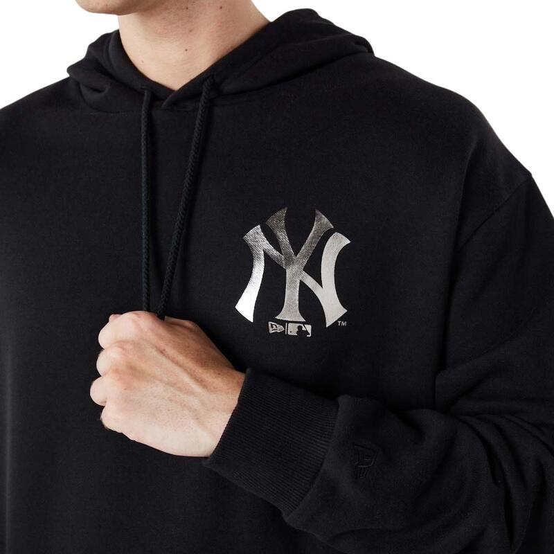 Sudaderas para Hombre New era Metallic new york yankees  Negro