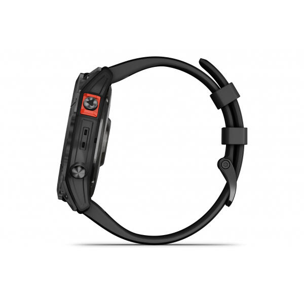 Reloj Gps Multideporte Garmin Fénix 7X Solar negro rojo 6/7