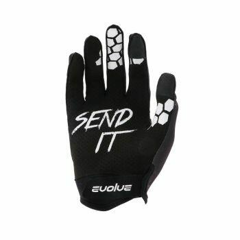 Guanti Evolve Splatter Adulto Rosso/Nero - M 3/4