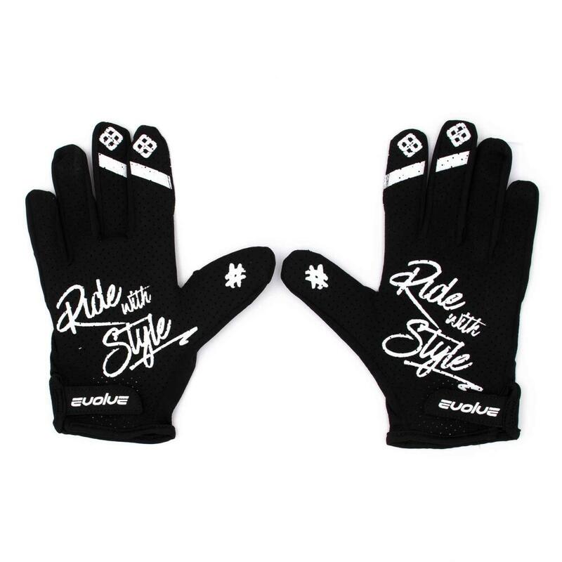 Guantes bmx adulto Evolve X Pride, negro