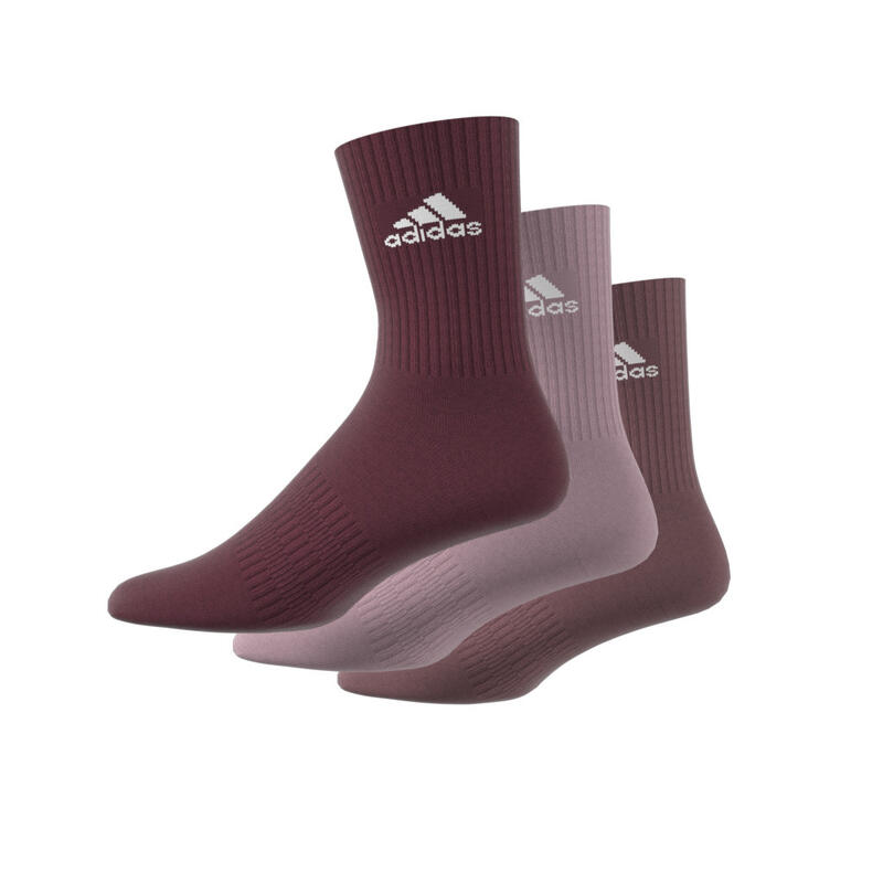 Set van 3 paar middenkuit sokken met wattering adidas